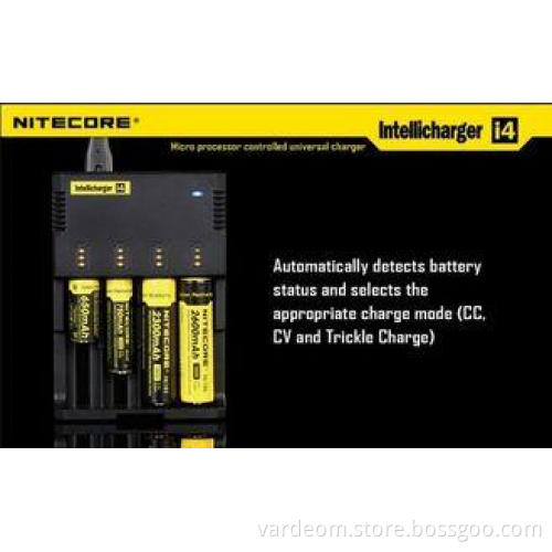 12V Nitecore i4 Charger E-Cig Charger For 18650 / 18500 Bat